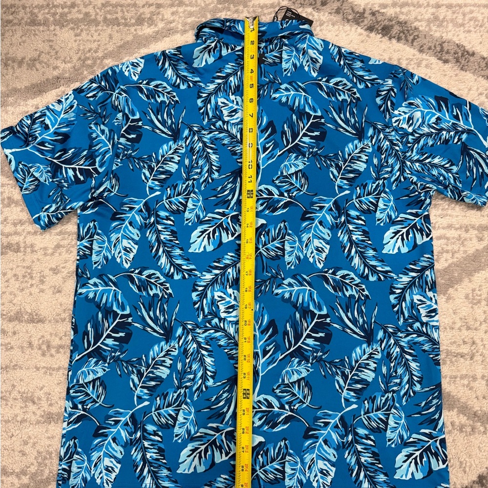 Brand new under armour playoff polo floral blue size large - Picture 6 of 6